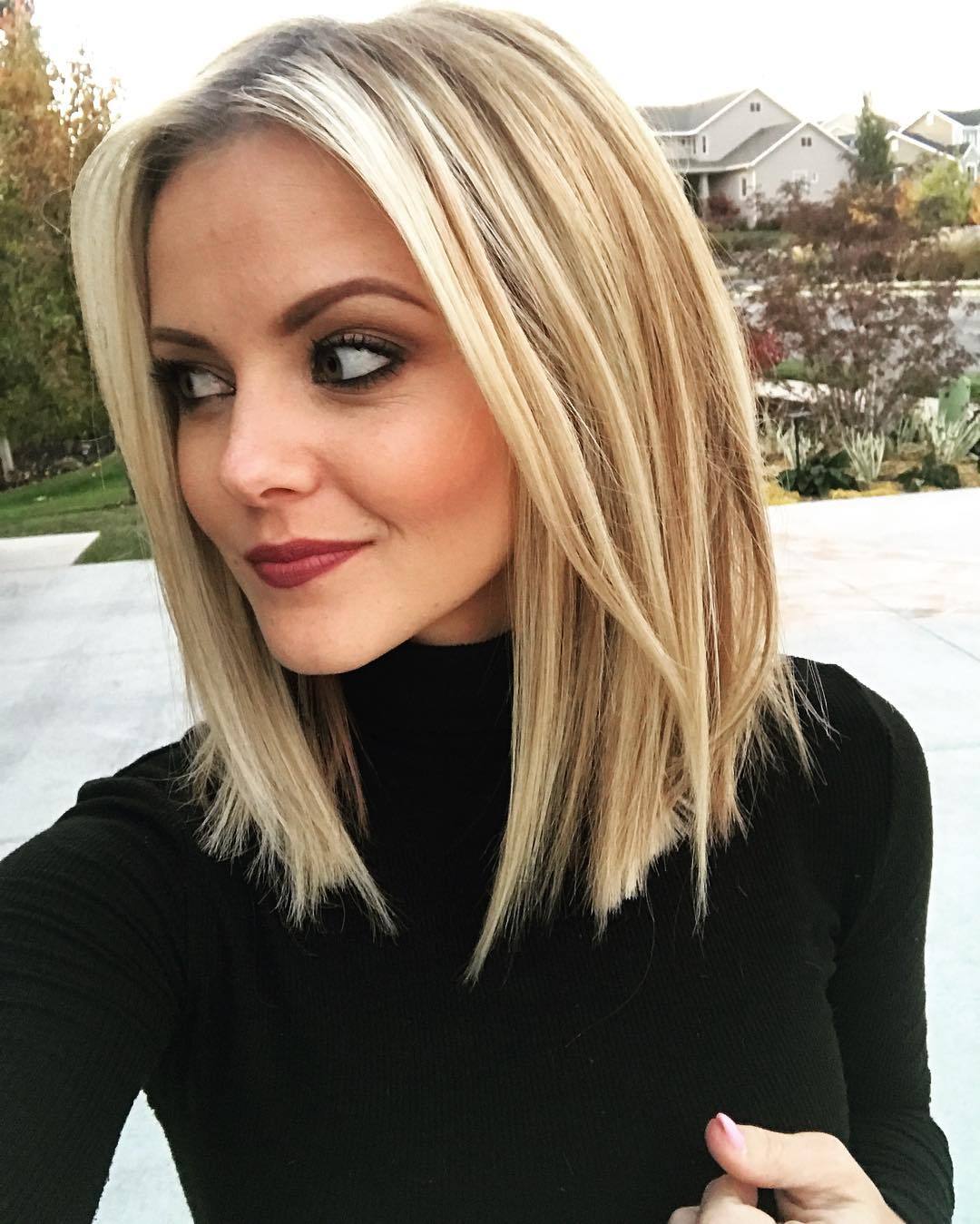 Hairstyles for Heart Shaped Face Women Design 44