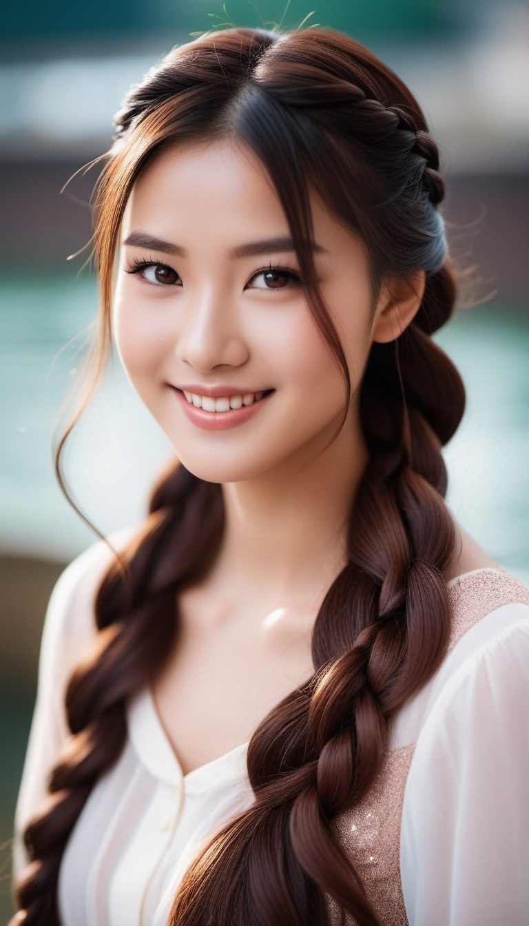 Hairstyles for Heart Shaped Face Women Design 55