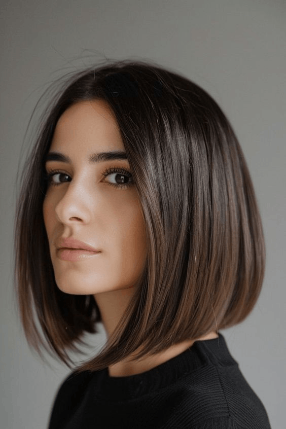 Hairstyles for Round Face Women Design 19