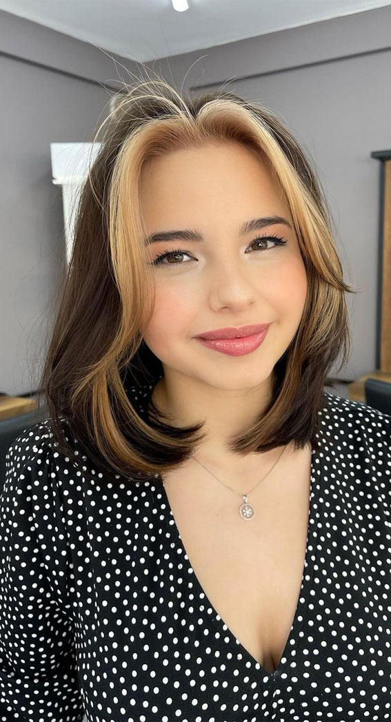 Hairstyles for Round Face Women Design 25