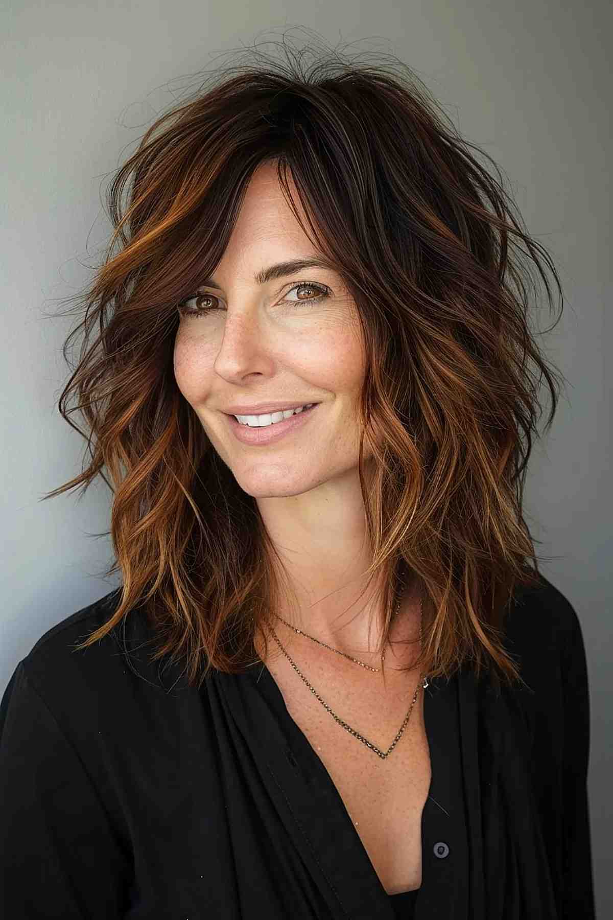 Hairstyles for Shoulder Length Hair Women Design 14