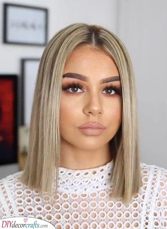 Hairstyles for Shoulder Length Hair Women Design 43