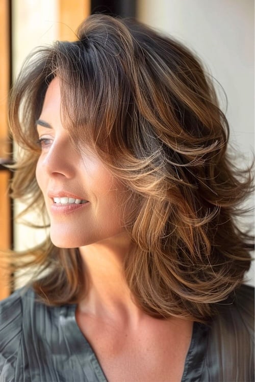 Hairstyles for Shoulder Length Hair Women Design 49
