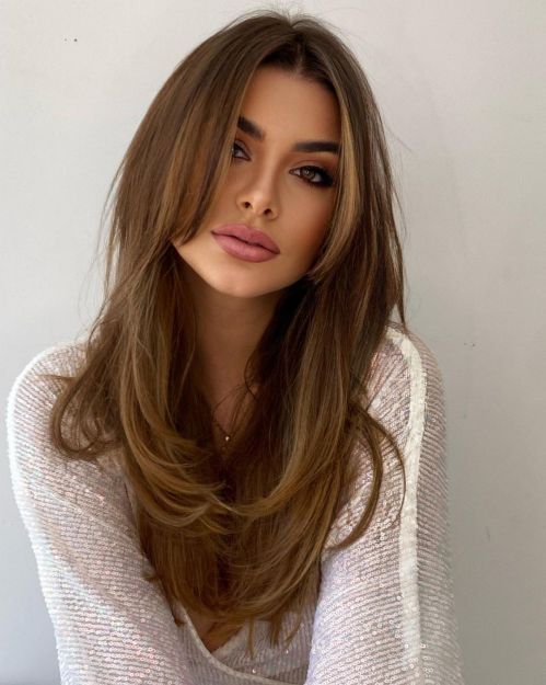 Hairstyles for Square Face Women Design 17