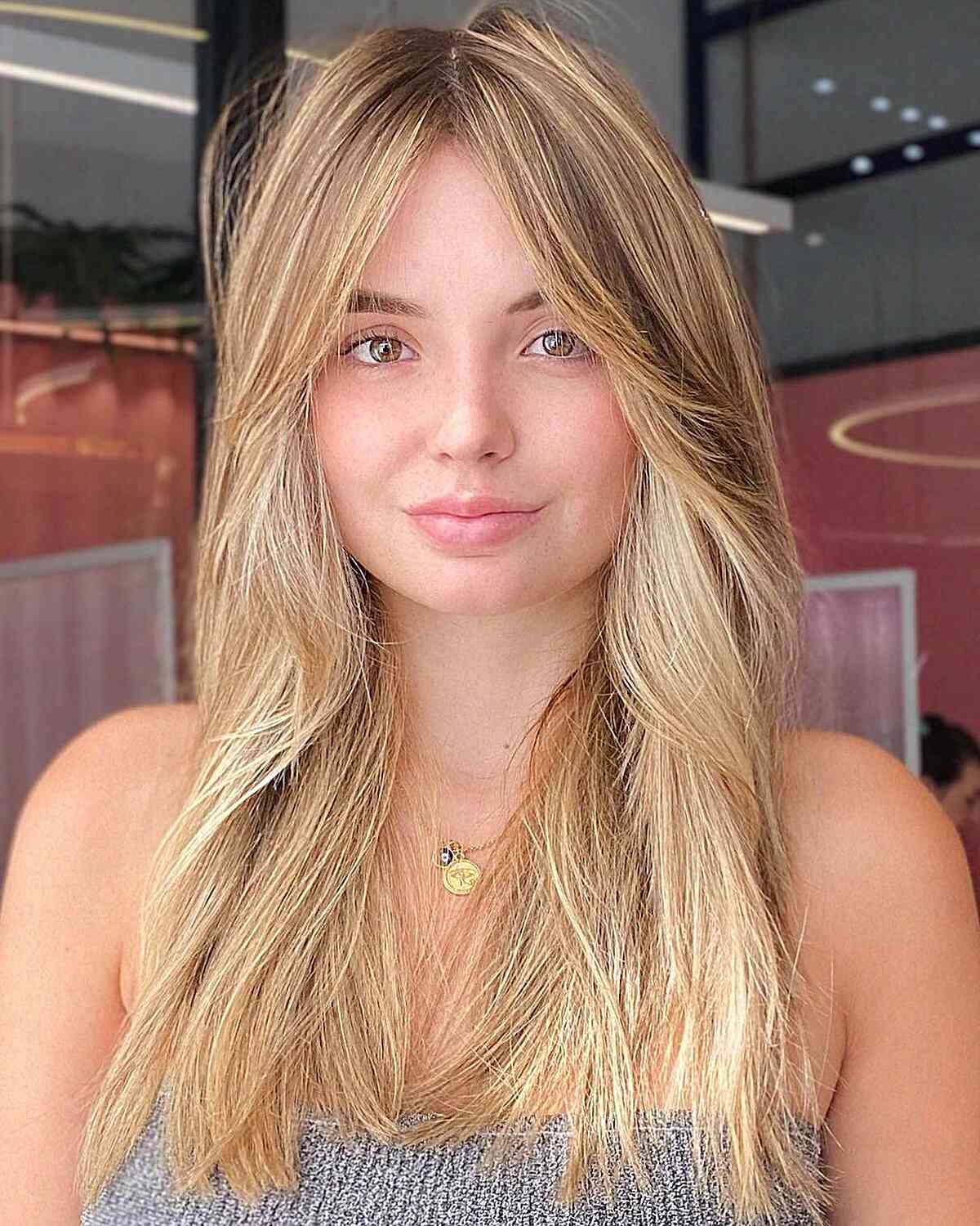 Hairstyles for Square Face Women Design 20