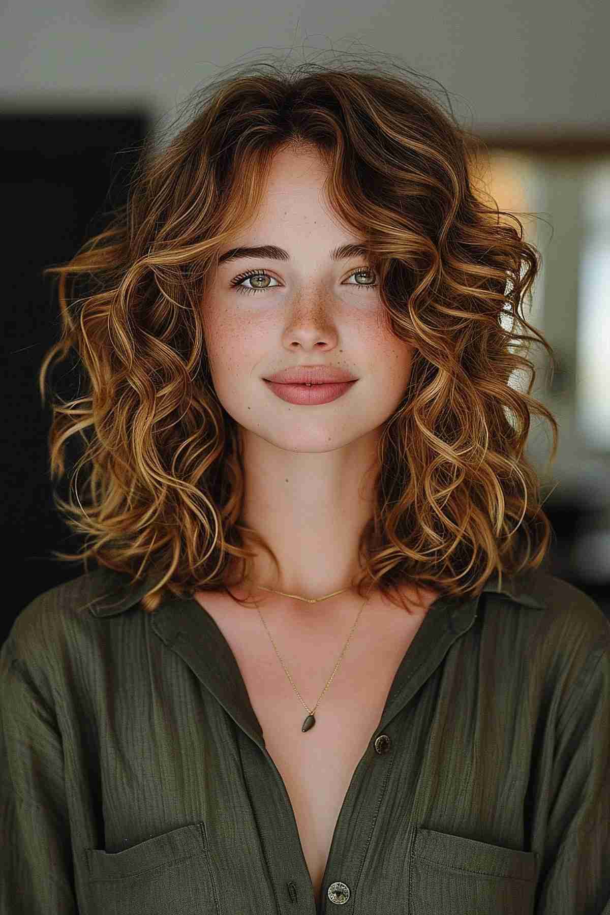 Hairstyles for Square Face Women Design 55