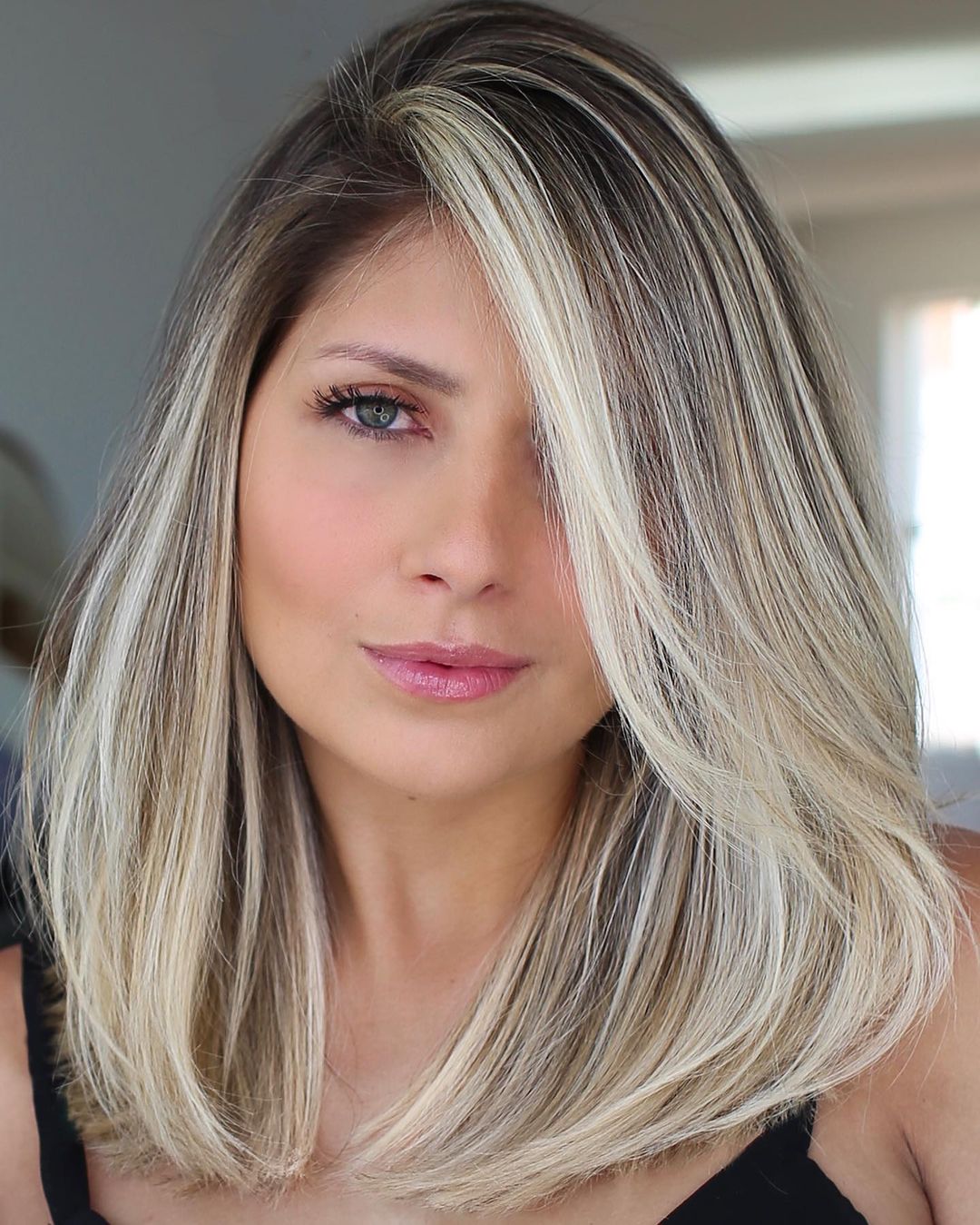 Hairstyles for Square Face Women Design 60