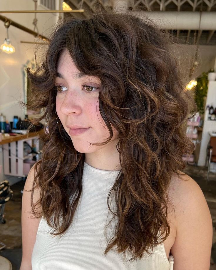 Hairstyles for Thick Curly Hair Women Design 36