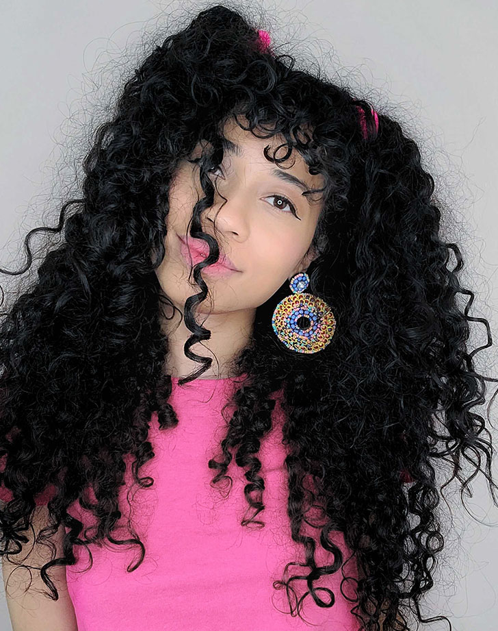 Hairstyles for Thick Curly Hair Women Design 42