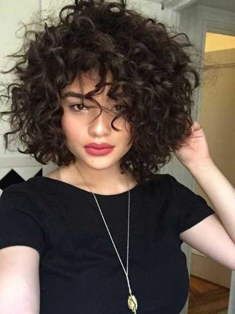 Hairstyles for Thick Curly Hair Women Design 57