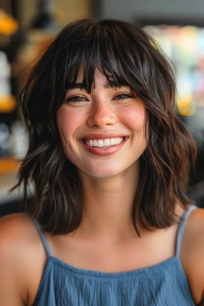 Hairstyles with Bangs for Women Design 21