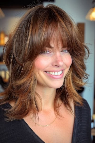 Hairstyles with Bangs for Women Design 68