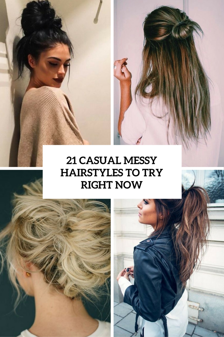 Messy Hairstyles for Women Design 50