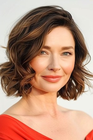 Short Hairstyles for Round Face Women Design 58