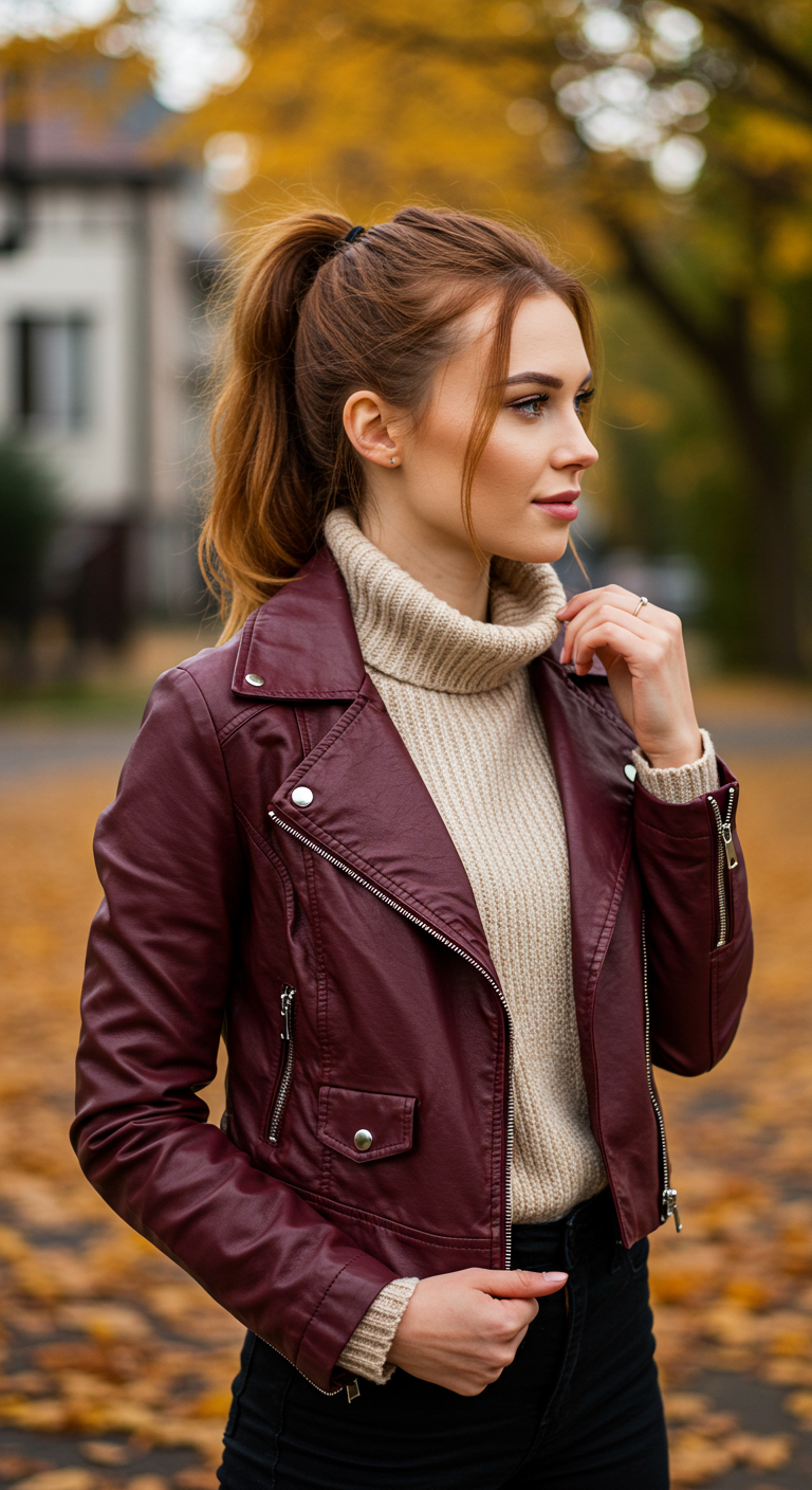 14 Fall Leather Jacket